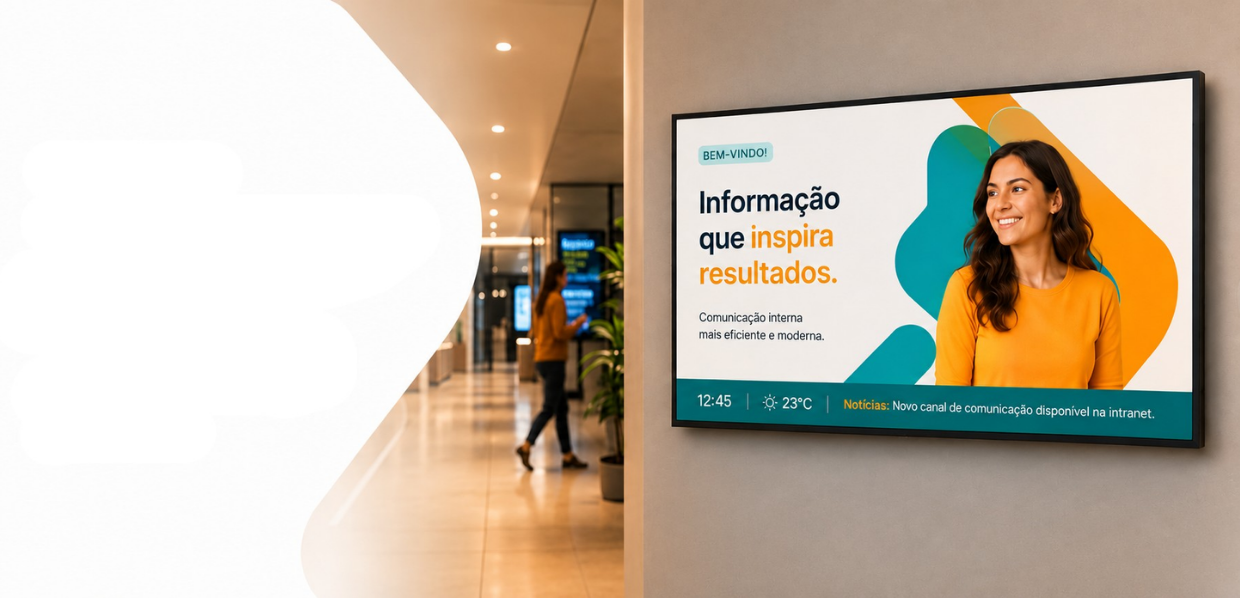Painel de controle do Smile Cast — Plataforma de Digital Signage